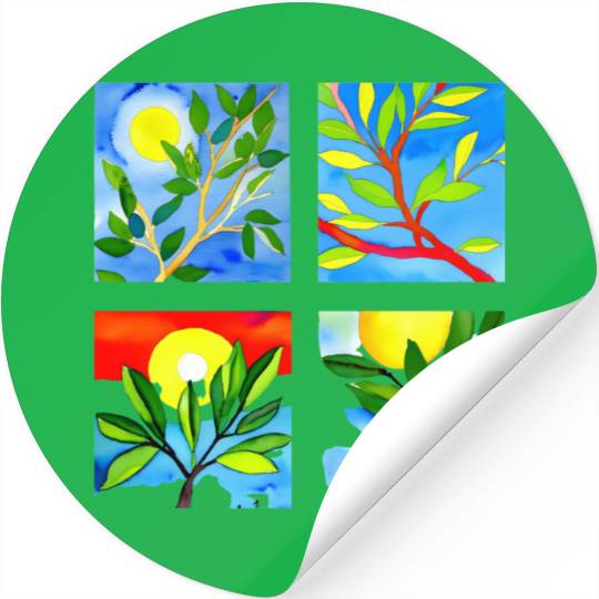 Laughing Olive Branch - Sustainable Harmony Stickers