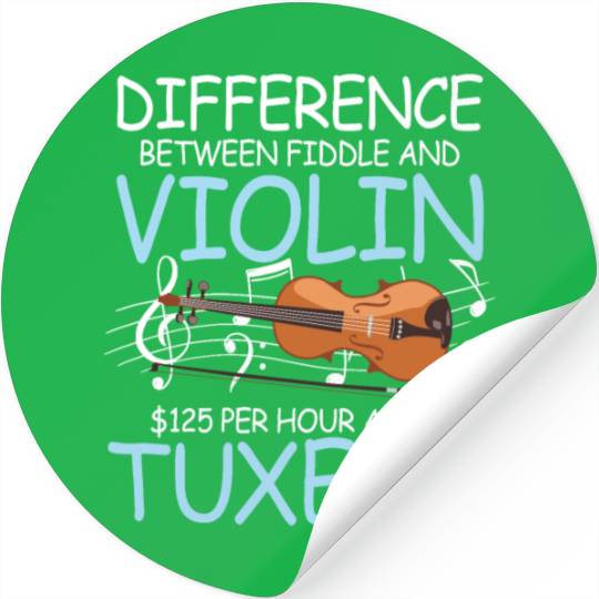Difference Between Fiddle And Violin Stickers