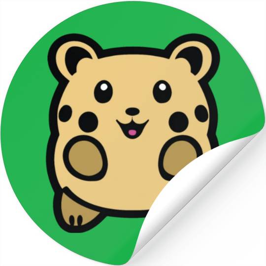 Simply cute hamster Stickers