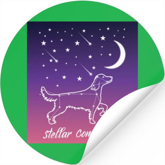 Canine Constellations Golden Retriever Companion Stickers