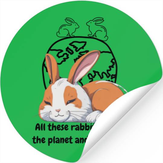 Lonely rabbit Stickers