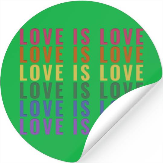 Love is Love Gay Pride Stickers
