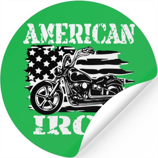 American Iron Motorcycle ©WhiteTigerLLC.Com Stickers