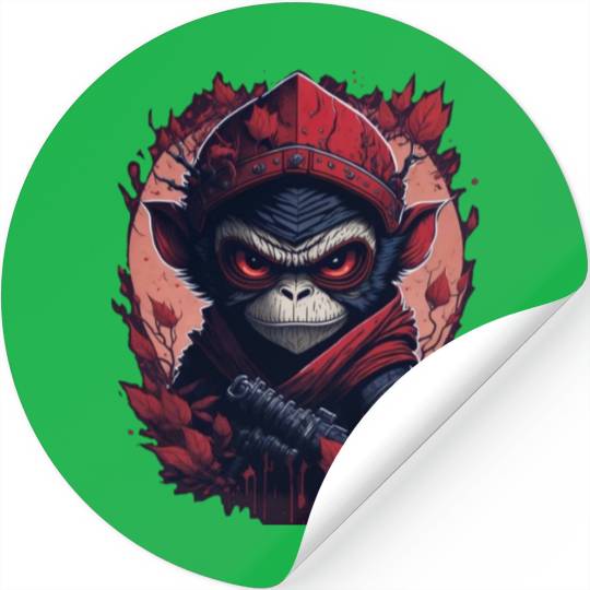 Ninja Monkey Stickers