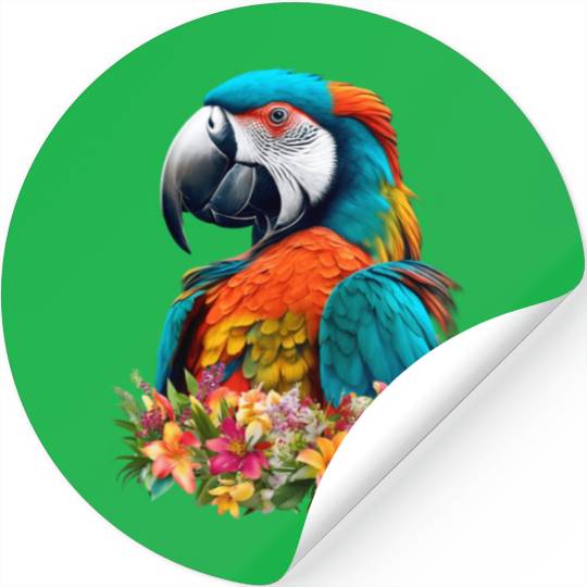 Beautiful Nature - Macaw 03 Stickers