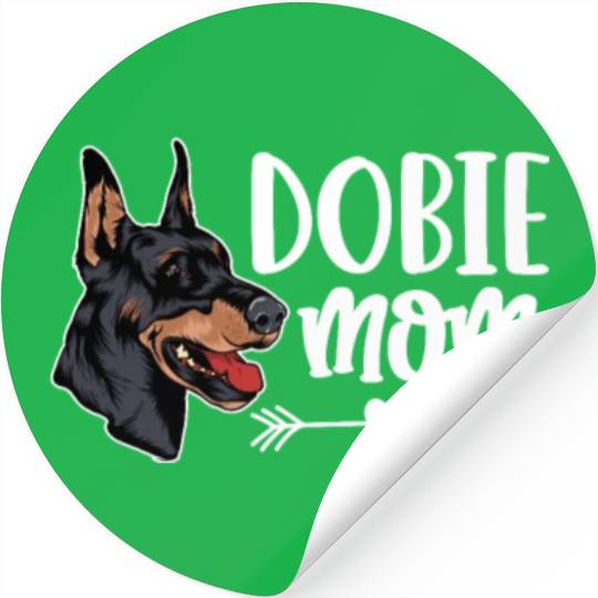 Dobie Mom Doberman Mom Stickers