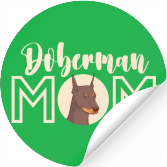 Doberman Mom Stickers