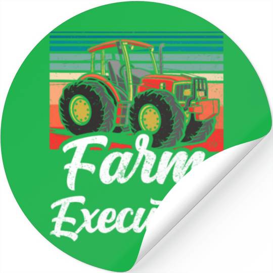 Farm Executive Farmers Ranch Farming Farmer Stickers