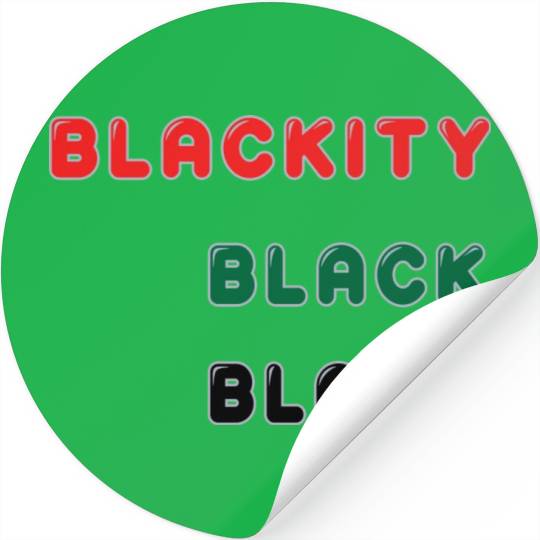 Blackity Black Black Stickers