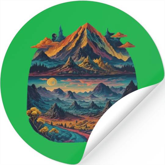 Psychedelic dream illustration Stickers