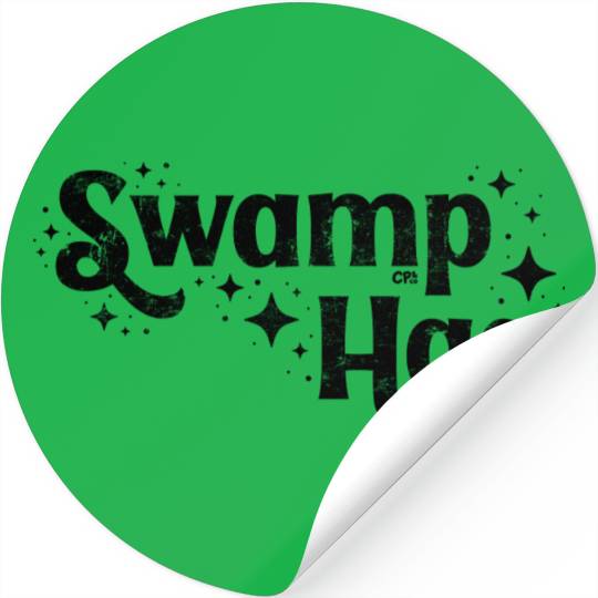 Swamp Hag Black Stickers