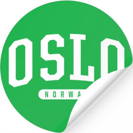 College Style Oslo Norway Stickers