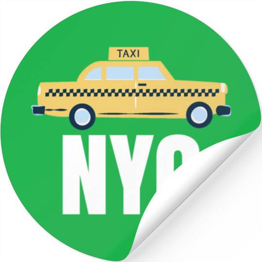 Nyc New York City Taxi Travel Usa Cities Stickers