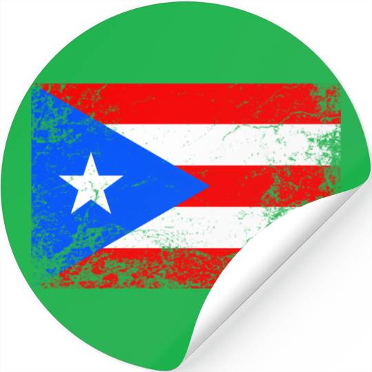 Puerto Rico National Flag Stickers