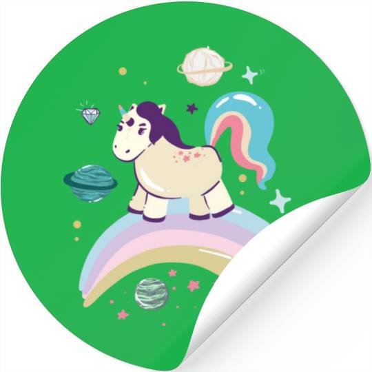 Unicorn rainbow Stickers