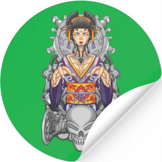 Geisha machine automotive Stickers