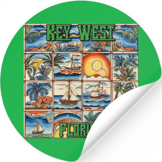 Key West Folk Art Stickers
