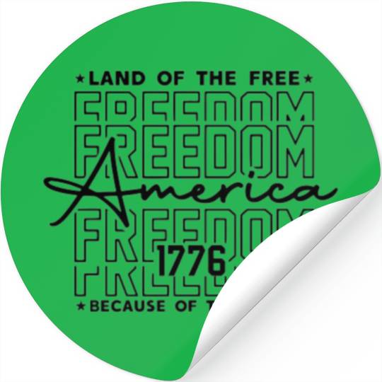 Land of the free girl Stickers