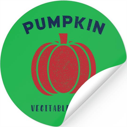 Pumpkin Vegetable Lover funny Stickers
