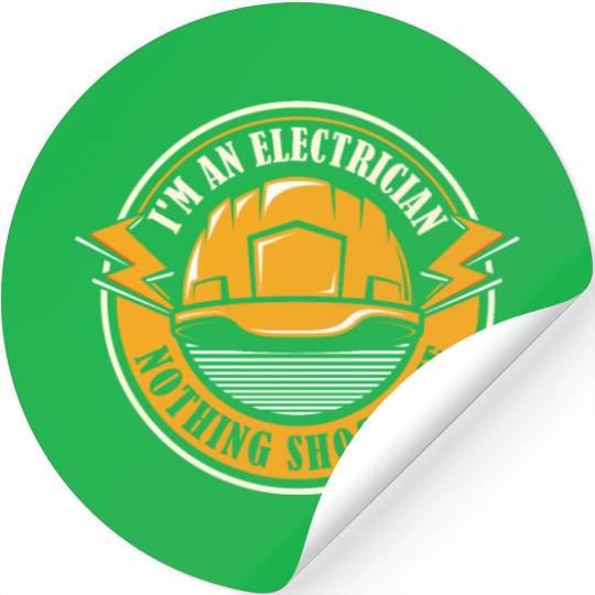 Electrician Funny Construction Electrician Stickers