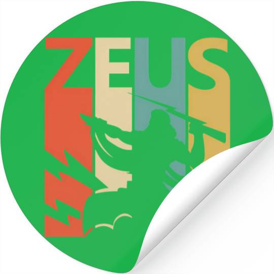 Zeus God Of Thunder - Greek Mythology Stickers