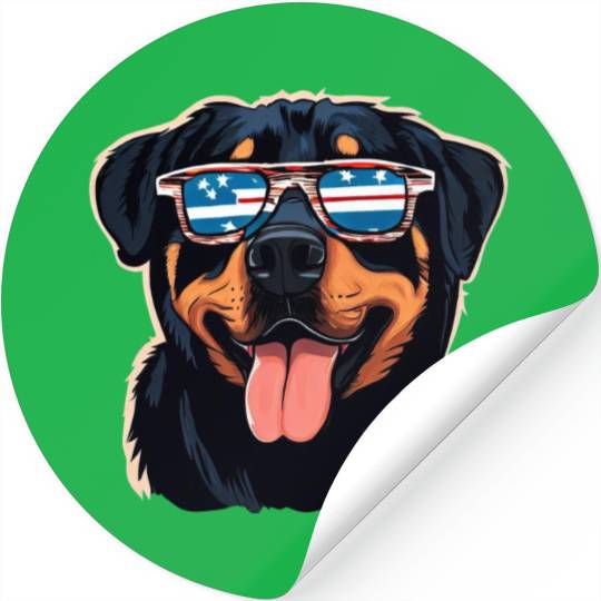 Rottweiler Puppy Stickers