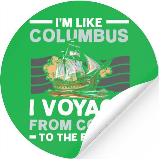 Christopher Columbus Italian American Columbus Day Stickers