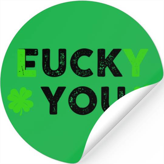 Saint Patrick Lucky You travel nostalgia Stickers