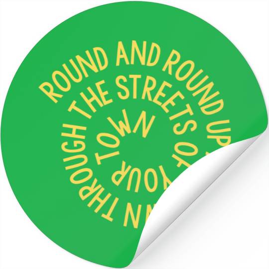 Streets Of Your Town mustard vintage nature Stickers