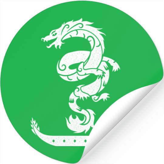 Dragon Boat Racing Vintage Look Stickers