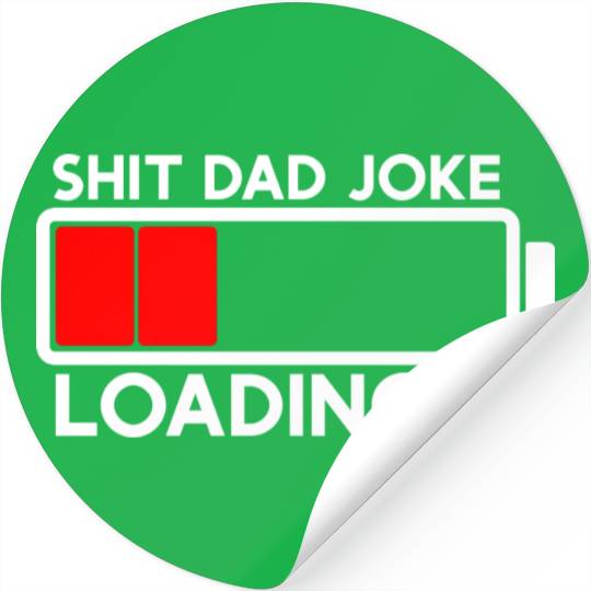 Dad Joke Loading 80s Stickers