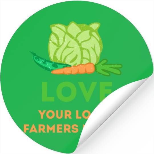 Love Your Local Farmers Market Stickers
