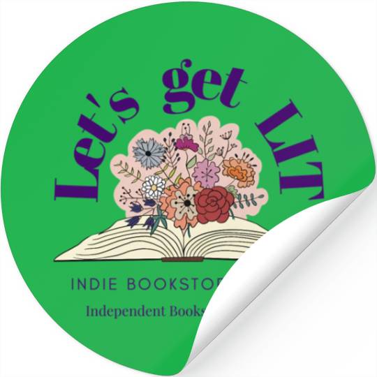 Let'S Get Lit Indie Bookstore Crawl Bookstore Day Stickers