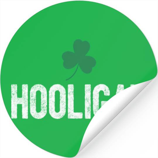 Hooligan Irish St Patrick'S Day Shamrock Clover Stickers