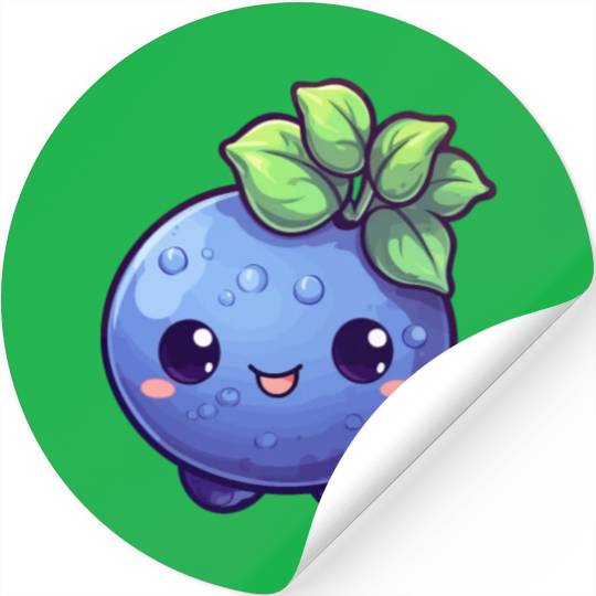Blueberry kawaii Stickers