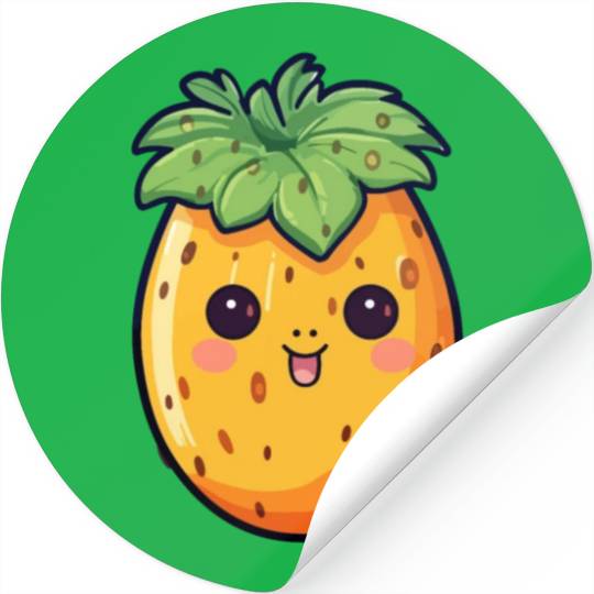 Papaya kawaii Stickers