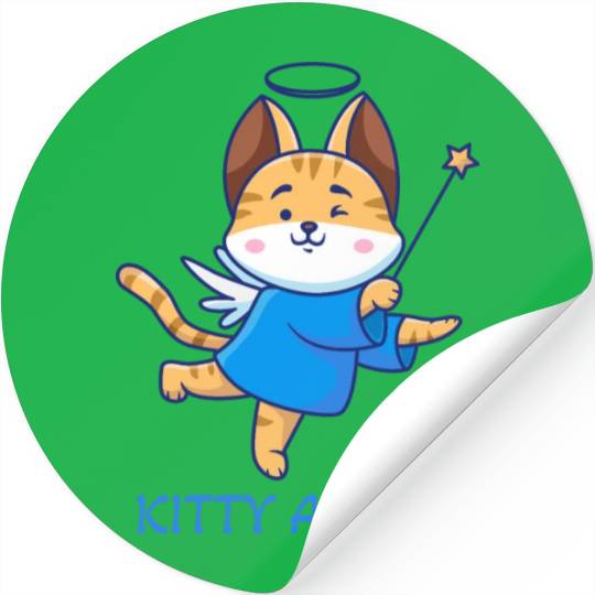 Kitty Angel Stickers