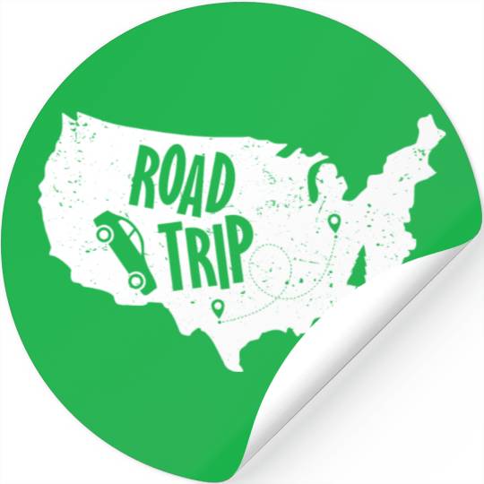 Road Trip US Map | Vacation Travel Stickers