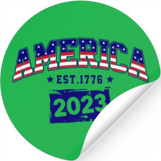 AMERICA EST 1776 Stickers