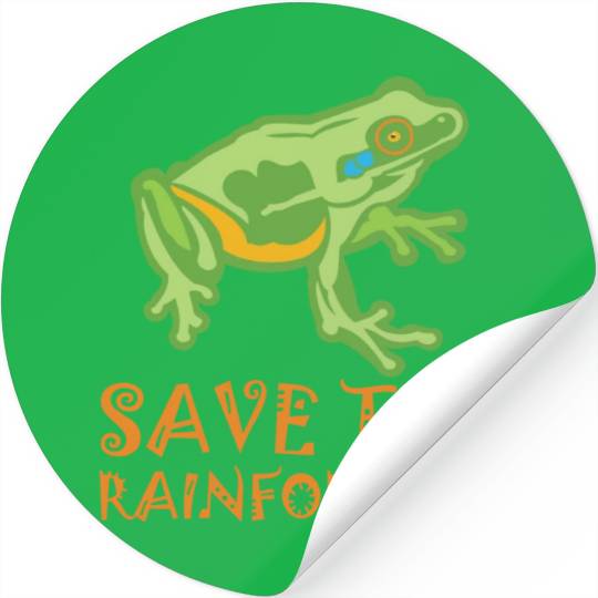 Save The Rainforests Tree Frog Stickers
