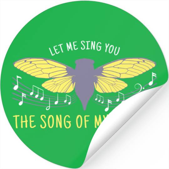 Let Me Sing You The Song Of My People Cicada Artsy Stickers