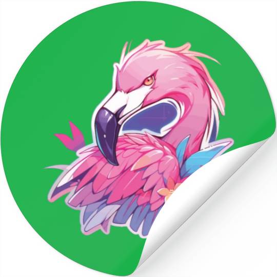 Flamingo Party Neon Flamingo Flamingos Stickers