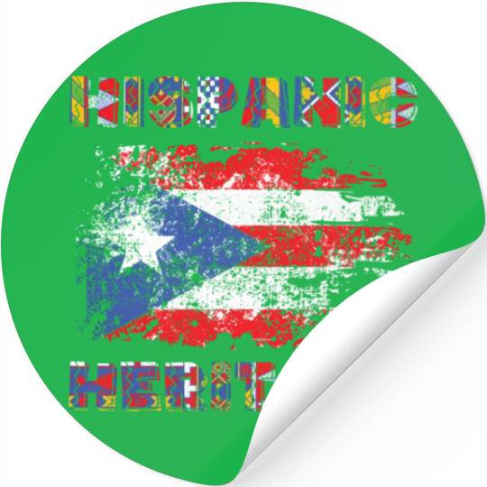 Puerto Rico Hispanic Heritage Month Stickers