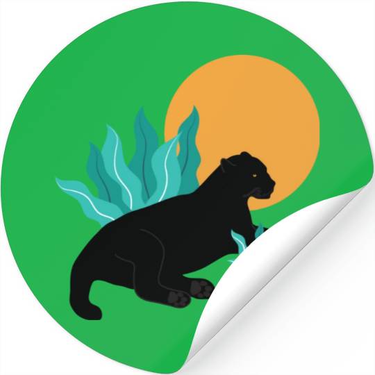 Sunday Chillout With Black Panther Stickers