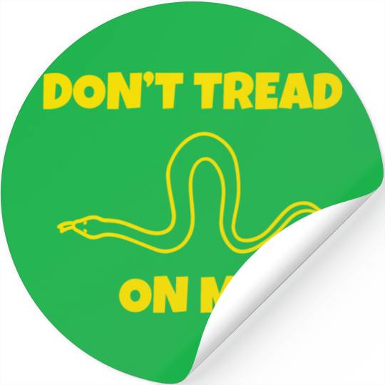 Dont Tread On Me Line Snake Stickers
