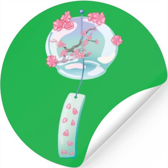 Sakura Wind Chime Stickers