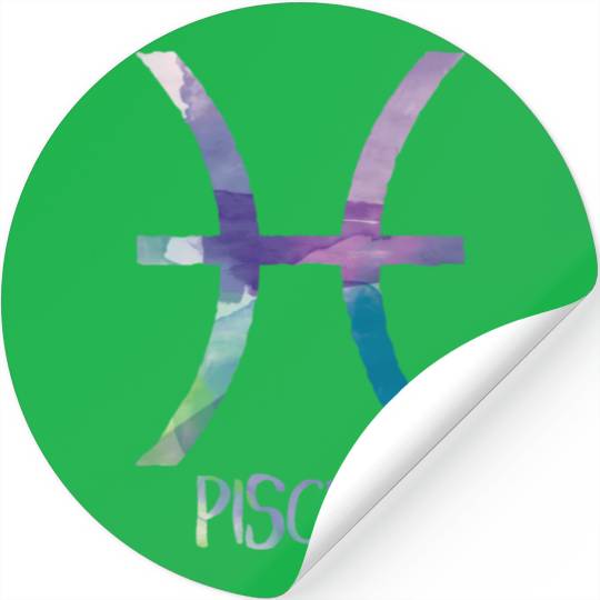 Pisces Zodiac Symbol Astrology Fish Water Sign Stickers