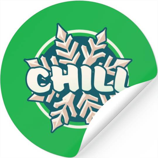 Chill Winter Snowflake Stickers