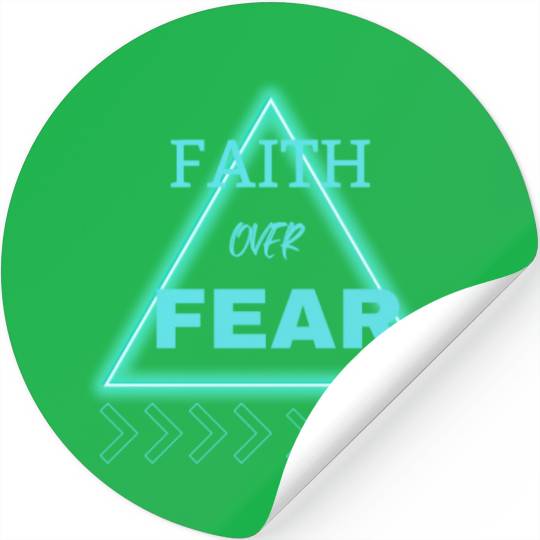 "Faith Over Fear Stickers - Empower Your Journey!"