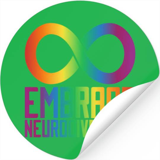Autism Infinity Symbol Embrace Neurodiversity Stickers
